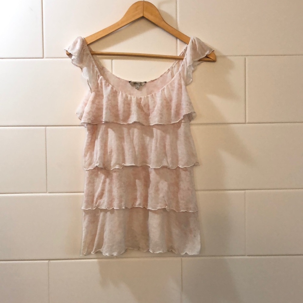 RW & Co ruffle tank size small